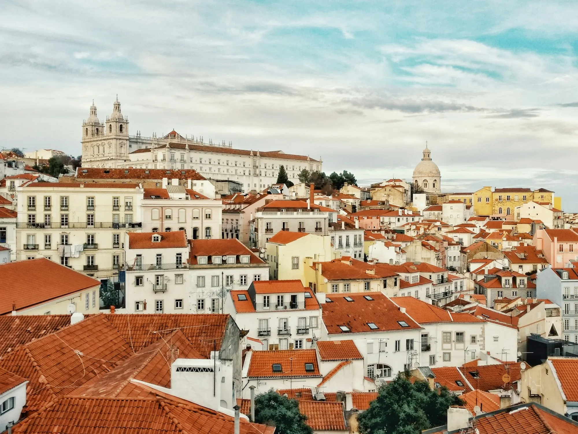 Telhados de Alfama, em Lisboa